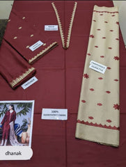 ASLING – Dhanak Embroidered 3-Piece Unstitched Suit | Winter Collection 2025
