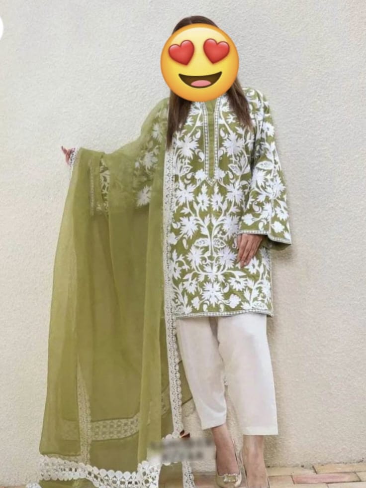 Agha Noor – Linen Embroidered 3-Piece Unstitched Suit | Winter Collection 2025