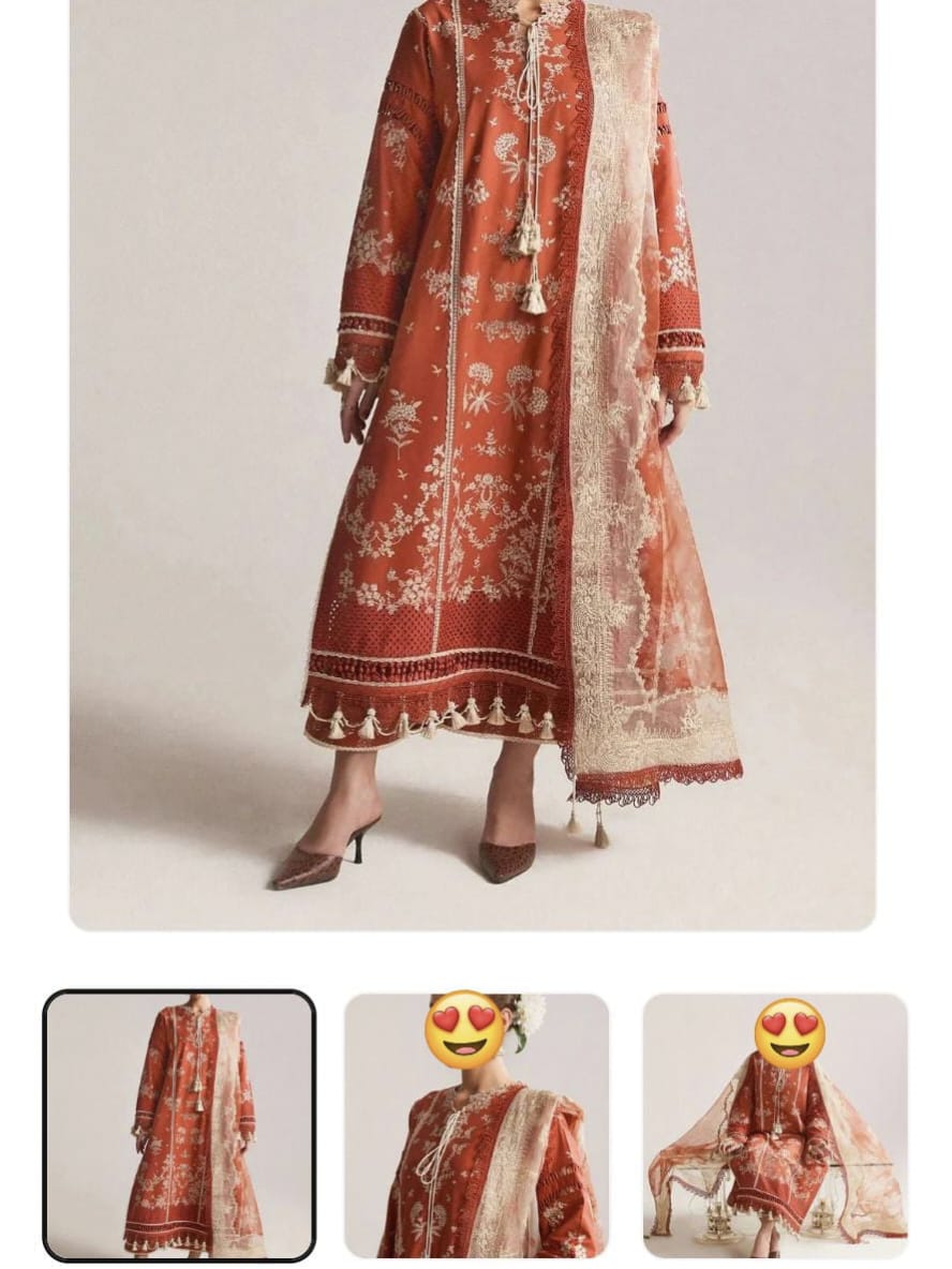 Embroidered Dhanak 3-Piece Unstitched Suit with Daman Schiffli Work | Winter Collection 2025