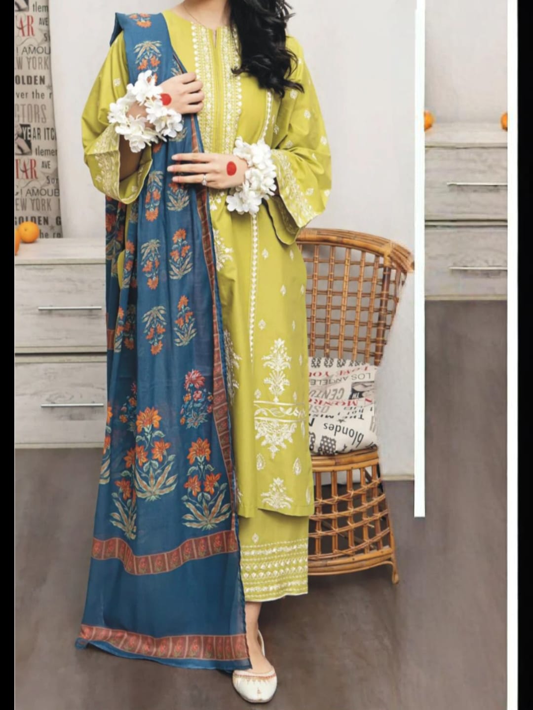 ASLING Winter Collection 2025 – Premium Dhanak Heavy Embroidered 3-Piece Unstitched Suit with Wool Shawl