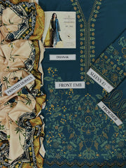 Zara Shahjahan Winter Luxury Collection 2025 – Dhanak Heavy Embroidered 3-Piece Unstitched Suit with Digital Printed Wool Shawl