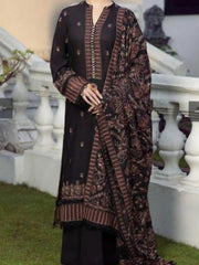 Bareeze Dhanak Hit Code 2025 – Heavy Embroidered 3-Piece Unstitched Suit with Embroidered Dhanak Shawl