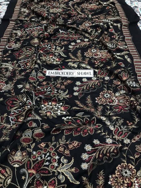 Bareeze Dhanak Hit Code 2025 – Heavy Embroidered 3-Piece Unstitched Suit with Embroidered Dhanak Shawl