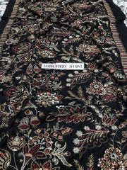 Bareeze Dhanak Hit Code 2025 – Heavy Embroidered 3-Piece Unstitched Suit with Embroidered Dhanak Shawl