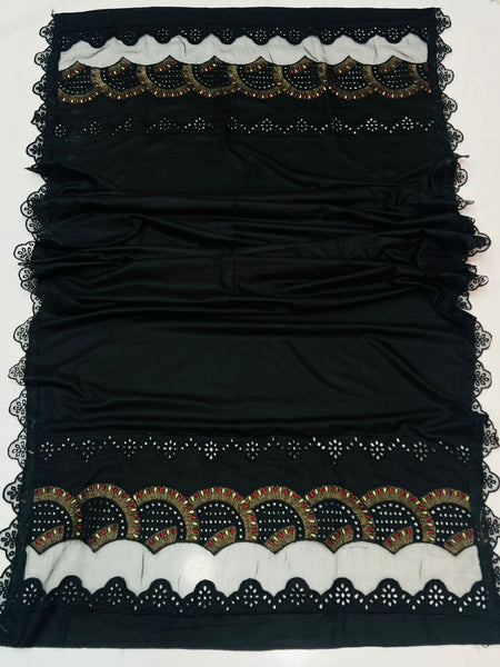 Winter Collection – Premium Dhanak 3-Piece Embroidered Suit with Laser Cutwork Shawl